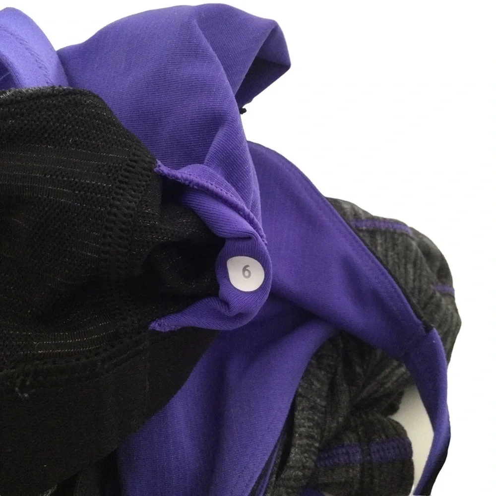 Lululemon Heather Black Iris‎ Purple Run for Gold Tank